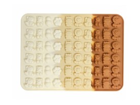 Molde silicona 60 mini animalitos de cuentos 